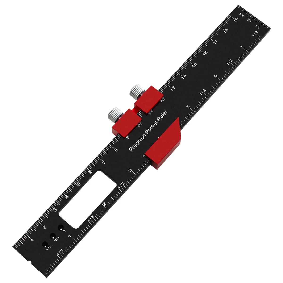 Precision Aluminum Slide Ruler with Slide Stops