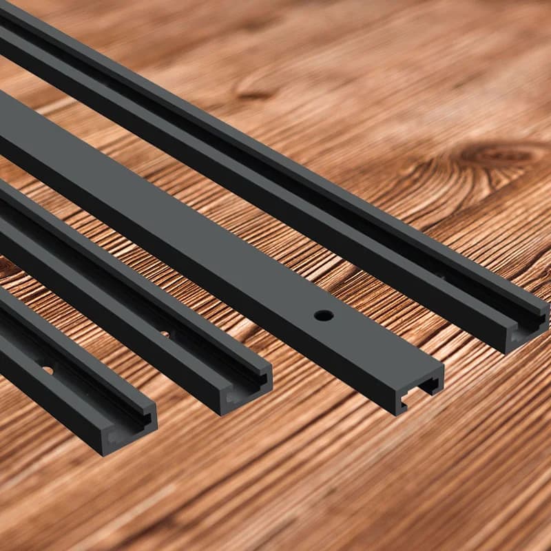 Aluminum T-Slot Miter Track, 400-500mm, 19x9.5mm
