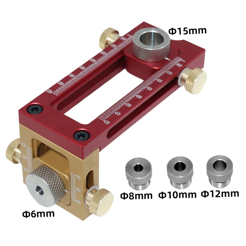 2-in-1 Drill Guide Doweling Jig with Bit Set