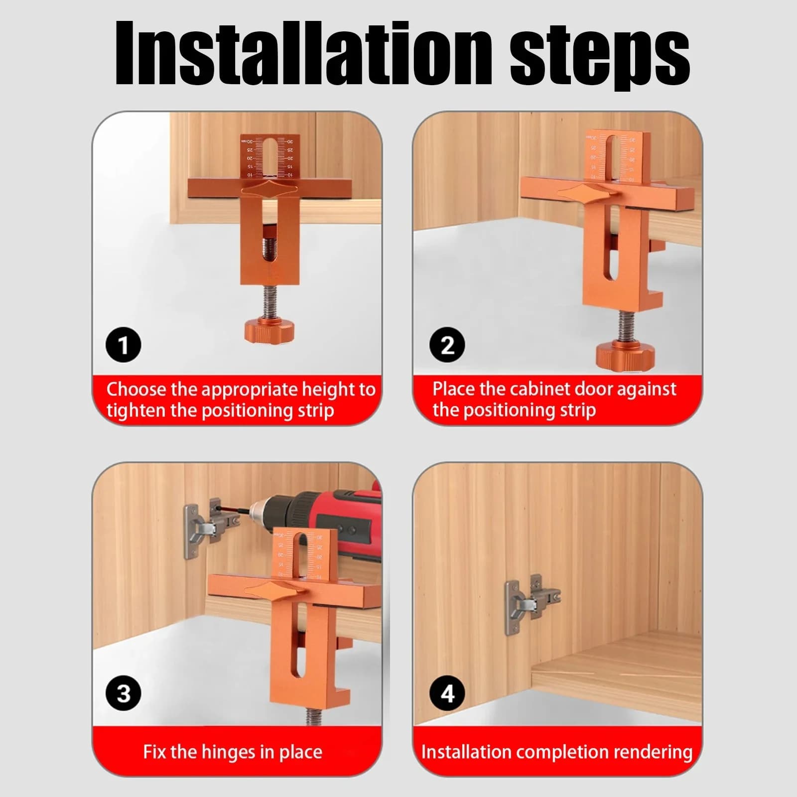 Wardrobe Door Panel Installation Jig 10mm