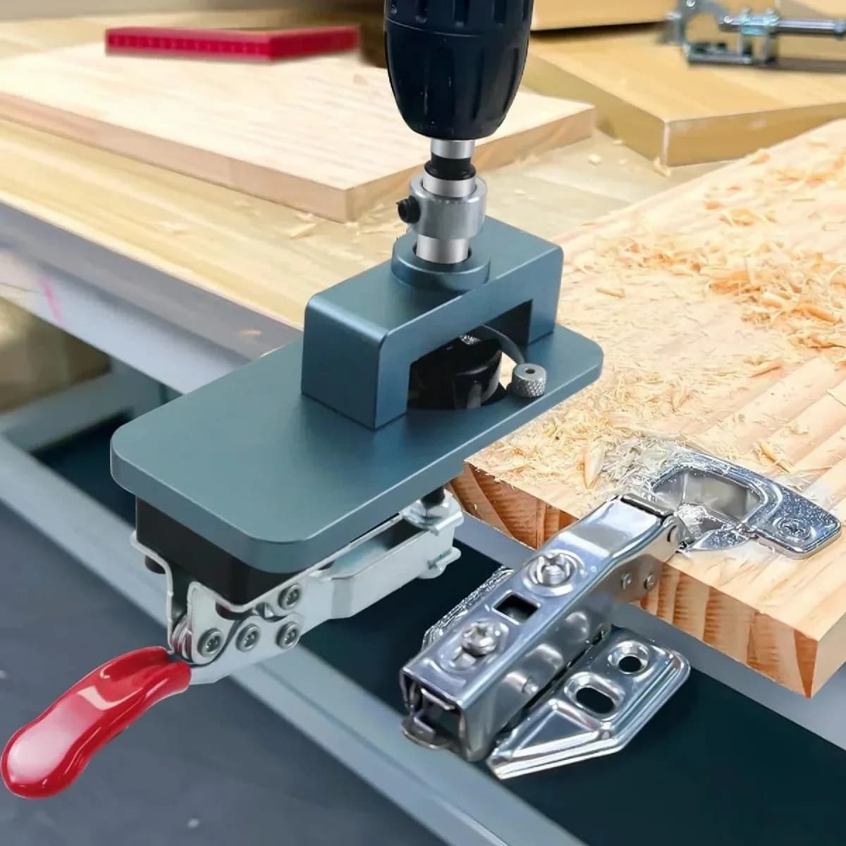 35mm Concealed Hinge Boring Jig and Drilling Guide Kit