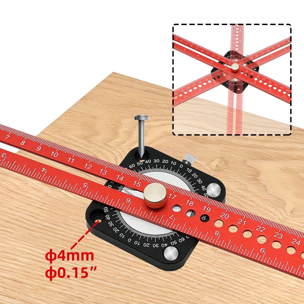 Aluminum 360° Angle Marking Gauge And Scriber