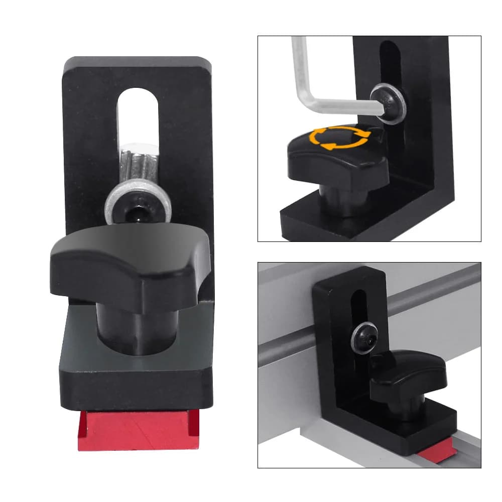Aluminum Miter Track Flip Stop for Workbench T-Slots