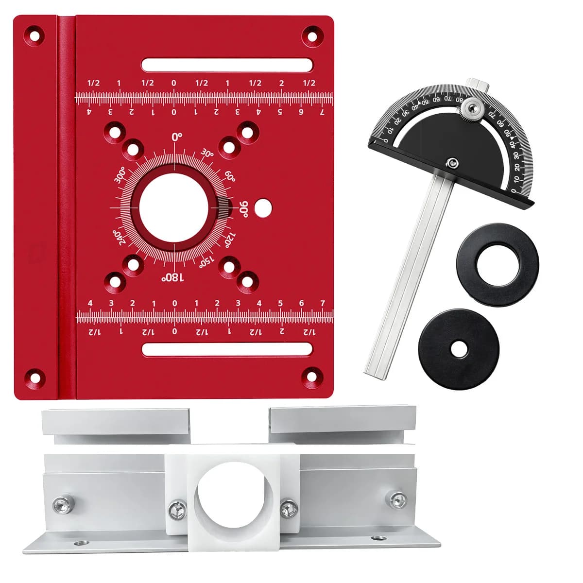 Universal Aluminum Alloy Router Table Insert Plate