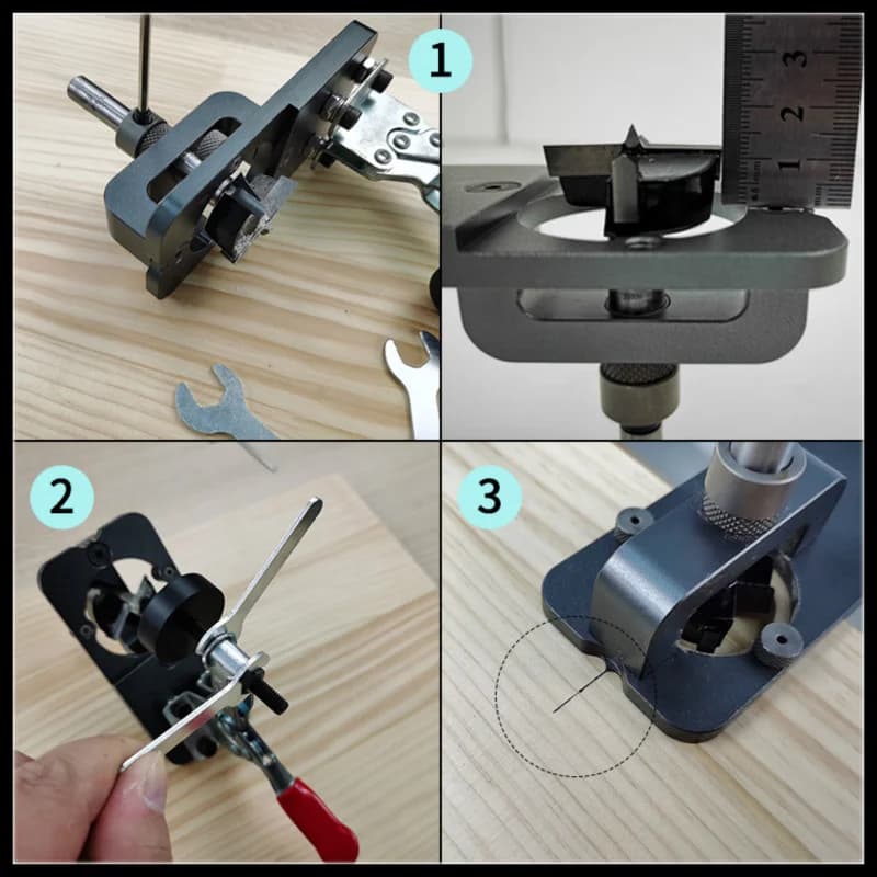 35mm Cabinet Door Hinge Drilling Guide Locator