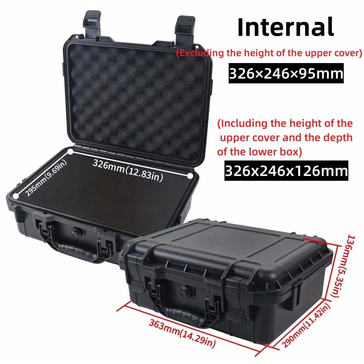 Waterproof Hard Carry Case with Pre-cut Sponge