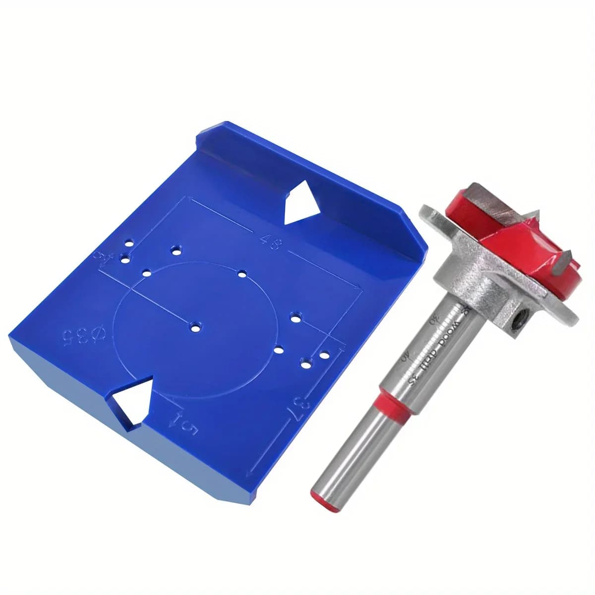 Cabinet Door Hinge Drilling Locator Template, 35/40mm