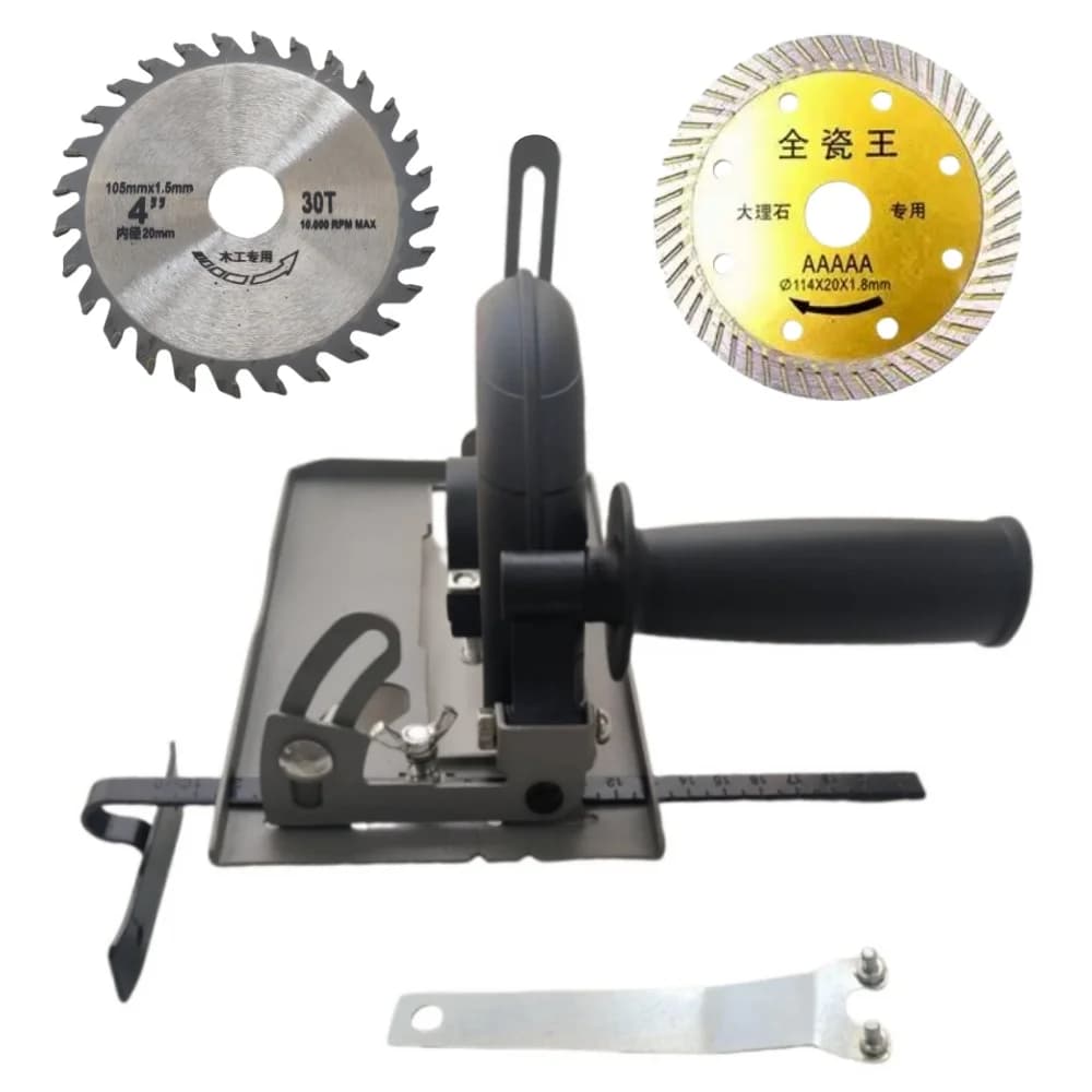 Dust-Free 45-Degree Angle Grinder Cutting Depth Bracket