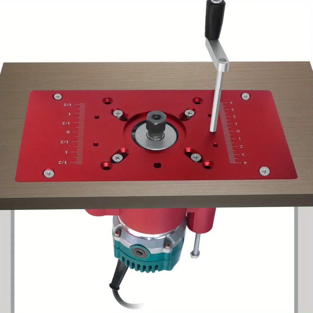Router Lift System Base with Table Insert Plate