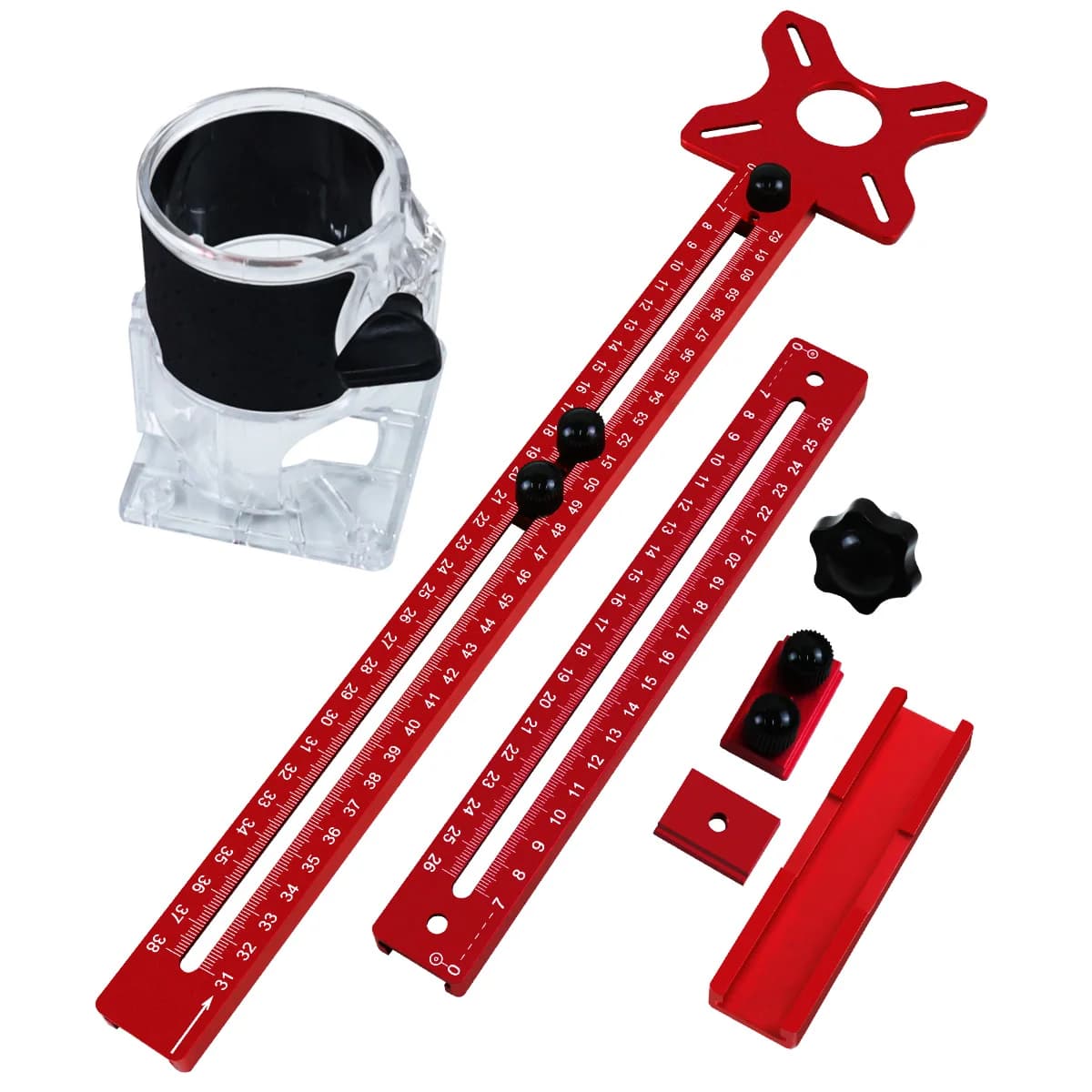 Extended 3-in-1 Aluminum Router Circle Cutting Jig