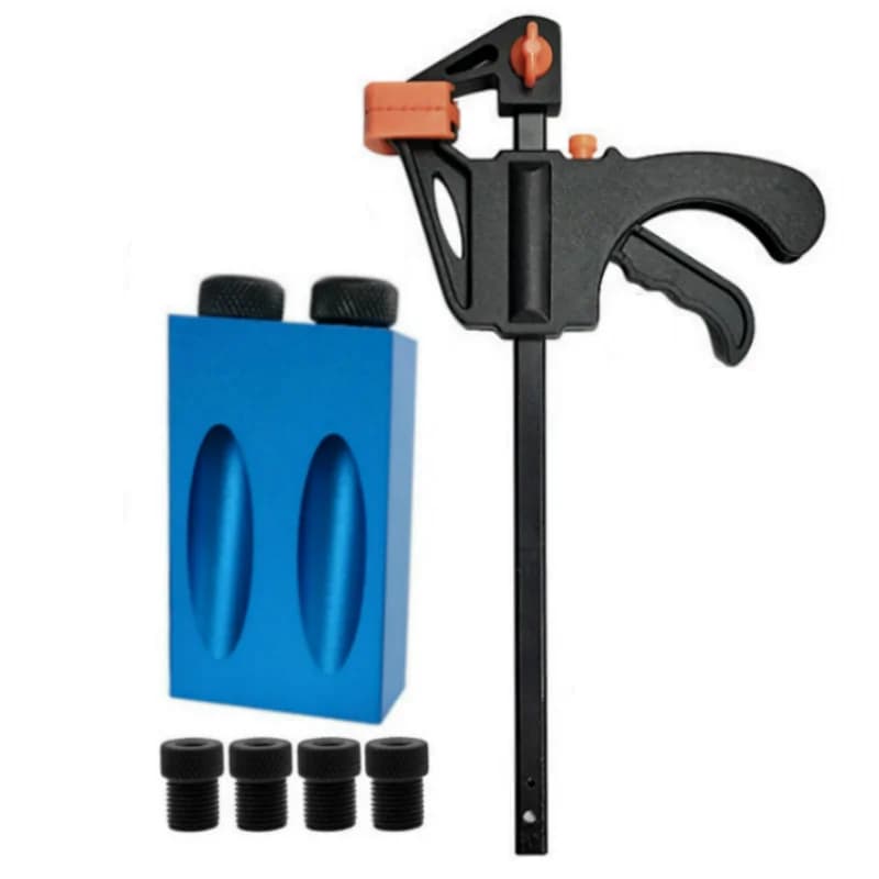 15 Degree Oblique Hole Locator and F-Clamp Jig Kit