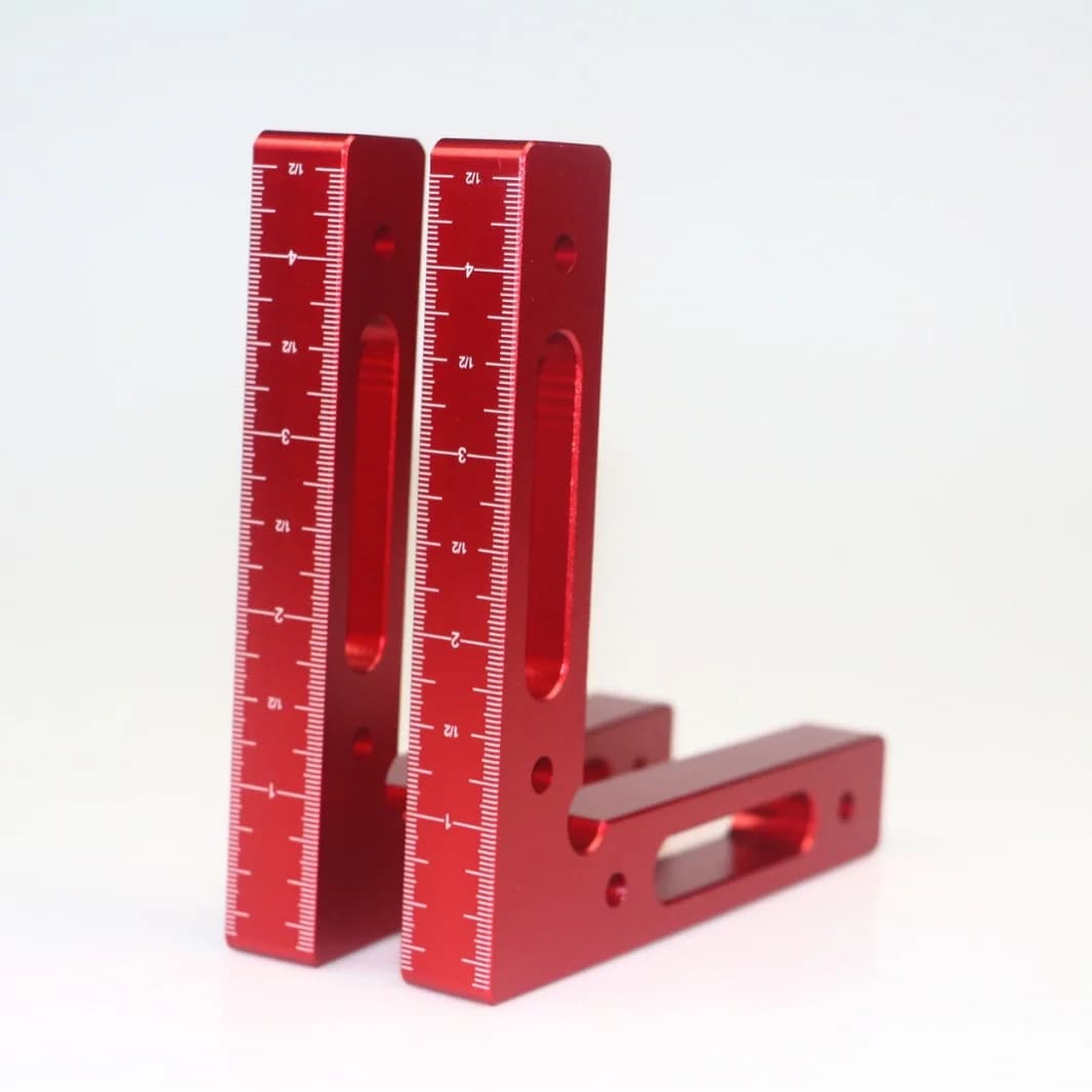 Aluminum 90-Degree Positioning Square with Scale