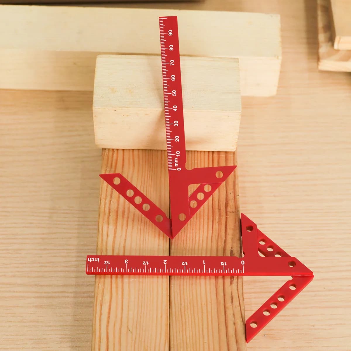 2-Piece Metric and Imperial Center Line Marking Ruler Set