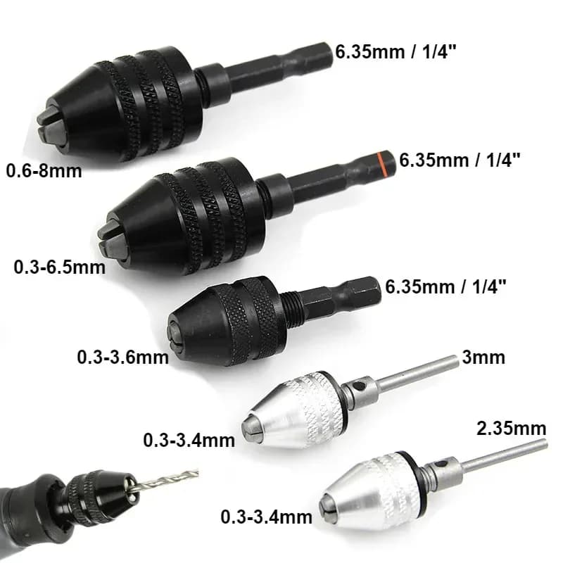 0.3-8.0mm Quick Change Mini Drill Chuck