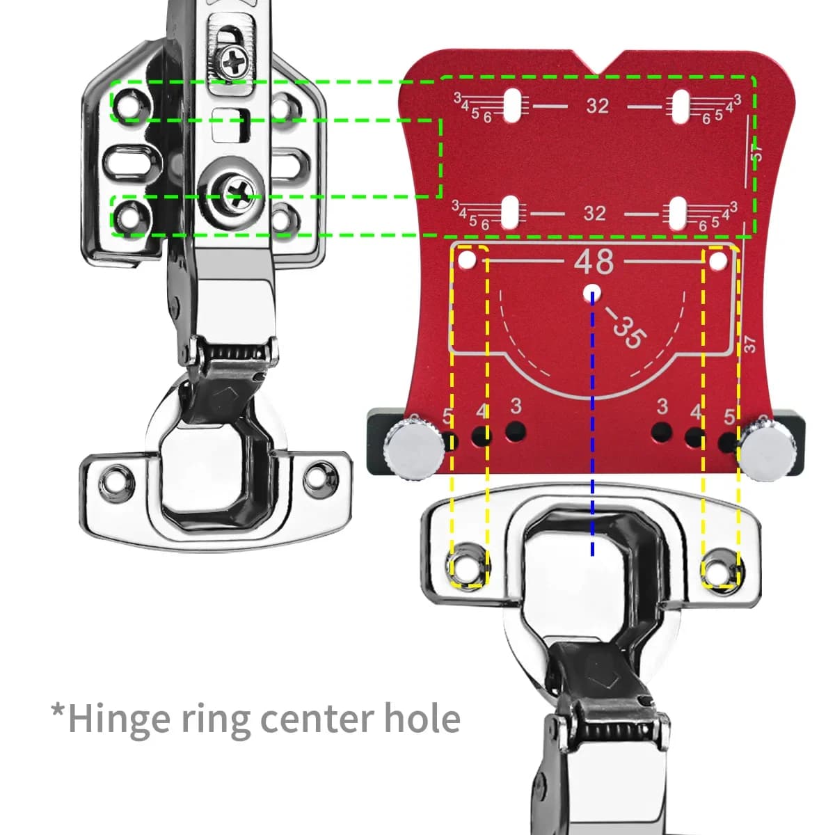 35mm Hinge Hole Opener Punch with Limiting Frame