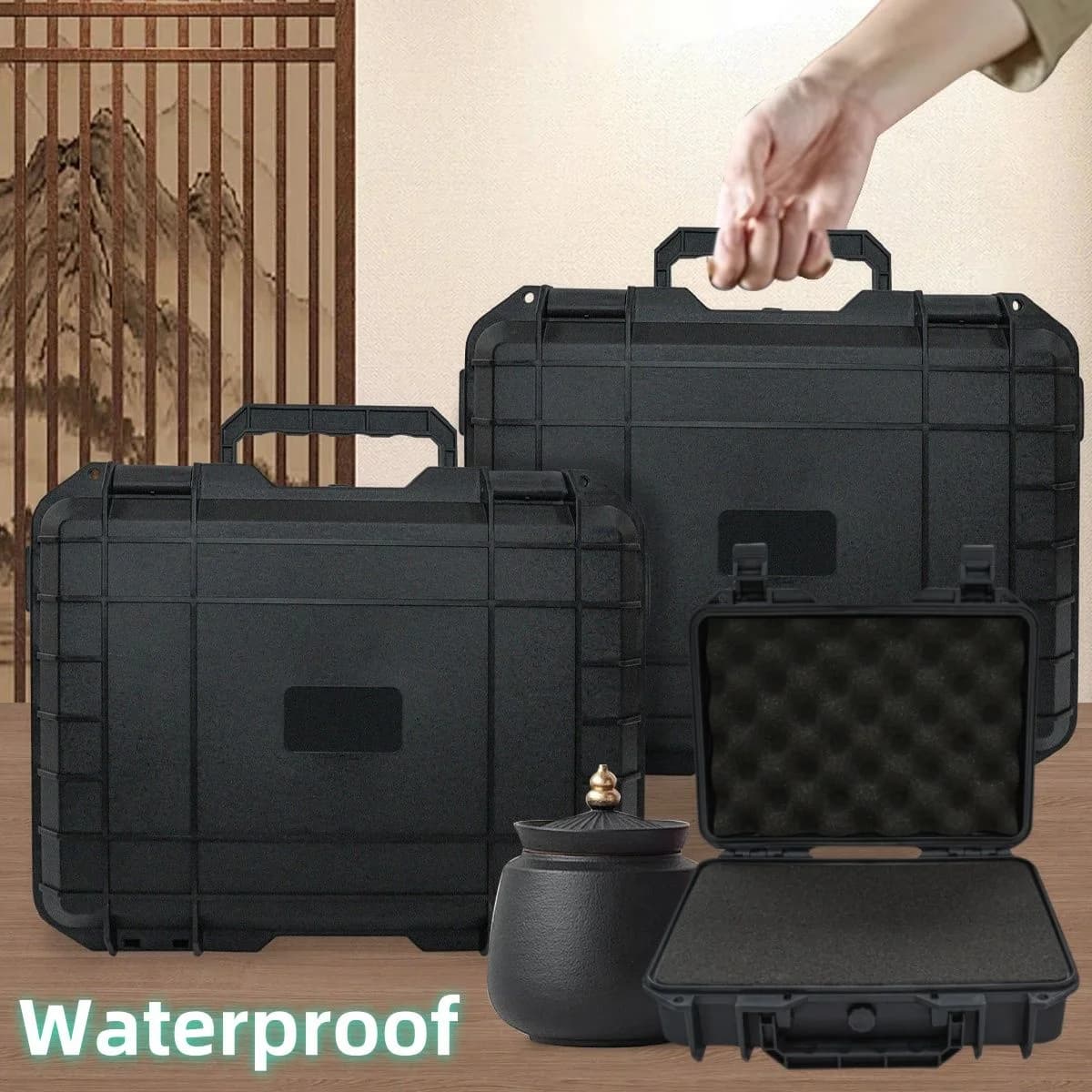 Durable Waterproof Hard Plastic Tool Storage Box