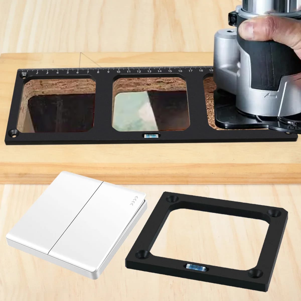 86 Type Switch Socket Opening Template for Woodworking