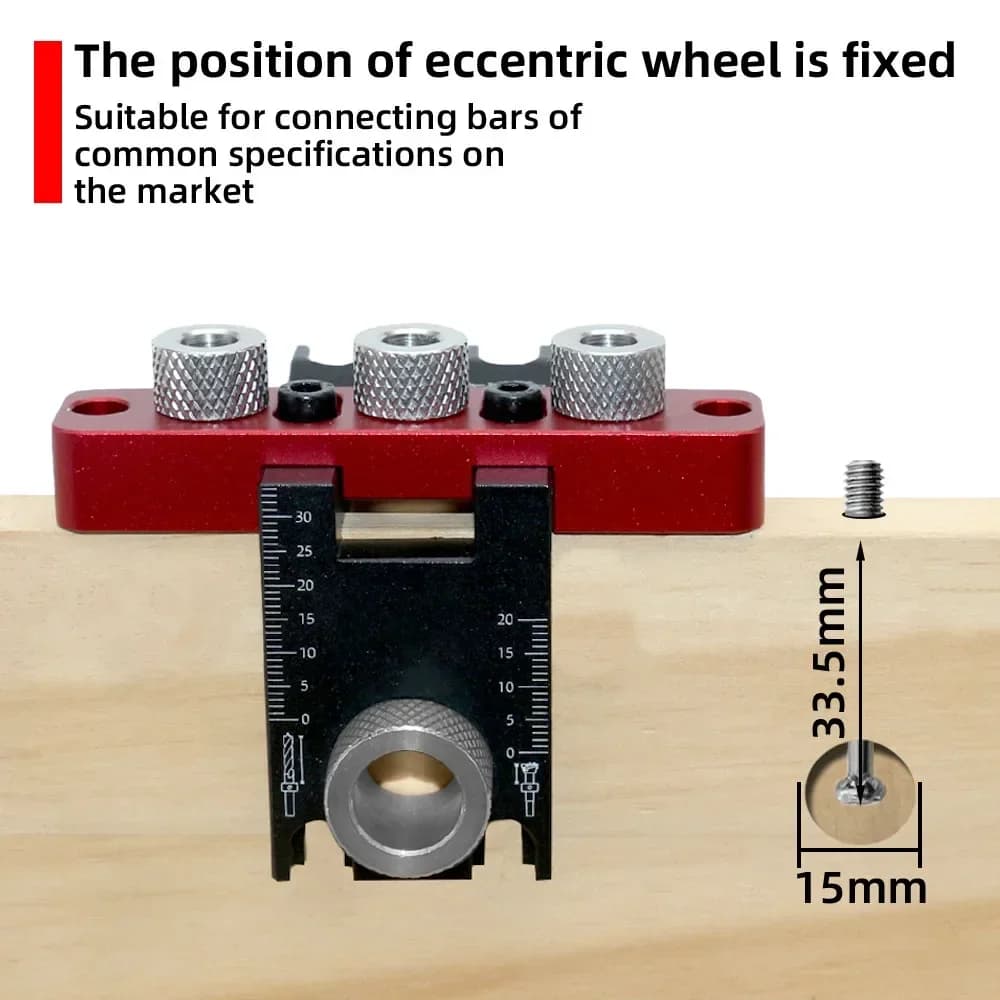 3-in-1 Adjustable Wood Dowel Jig Kit