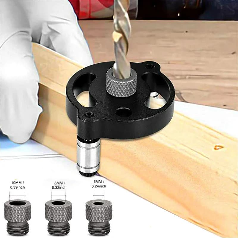 Upgraded 3-10mm Vertical Self-Centering Pocket Hole Jig