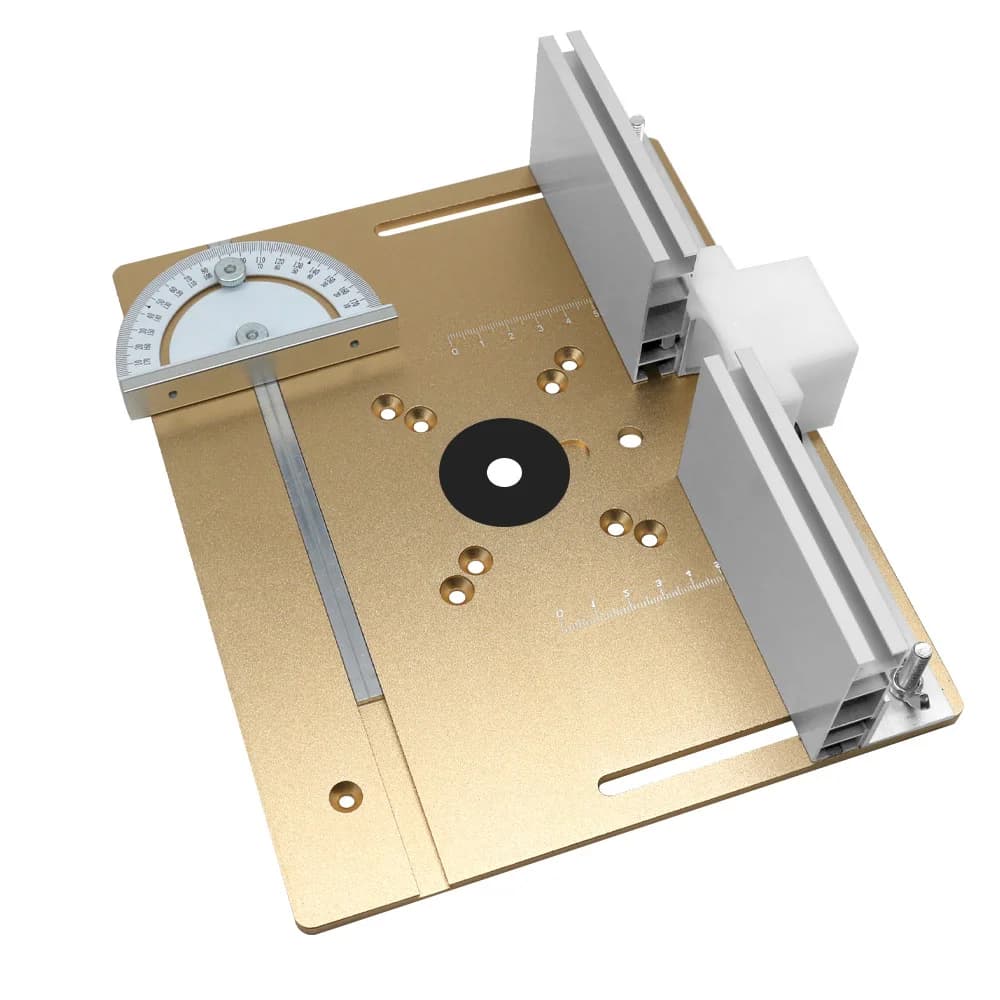 Aluminum Router Table Insert Plate with Miter Gauge