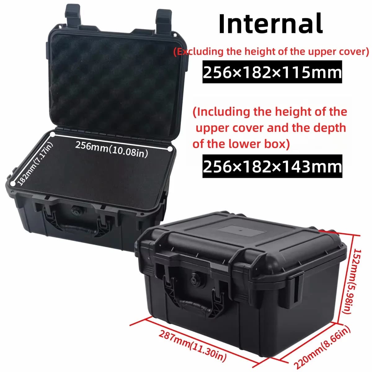 Waterproof Hard Carry Case with Pre-cut Sponge