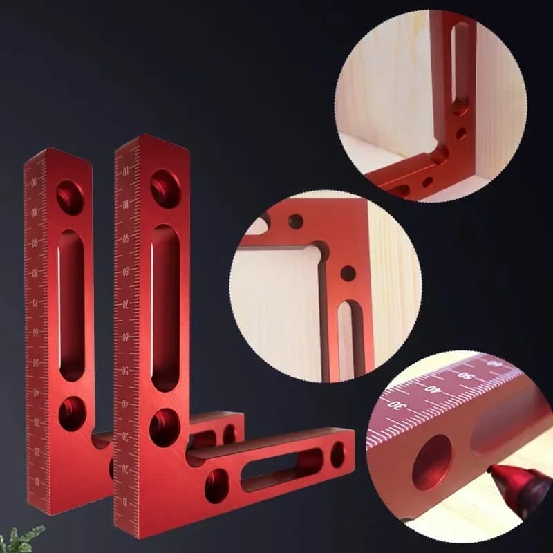 2-Pack Aluminum 90 Degree Positioning Square Clamp