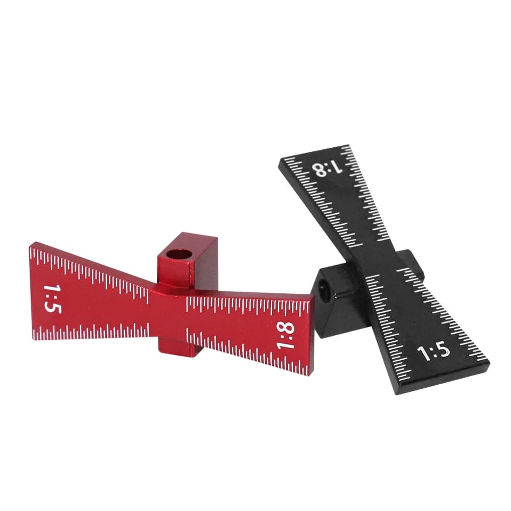 Aluminum Dovetail Marking Template with Multiple Slopes