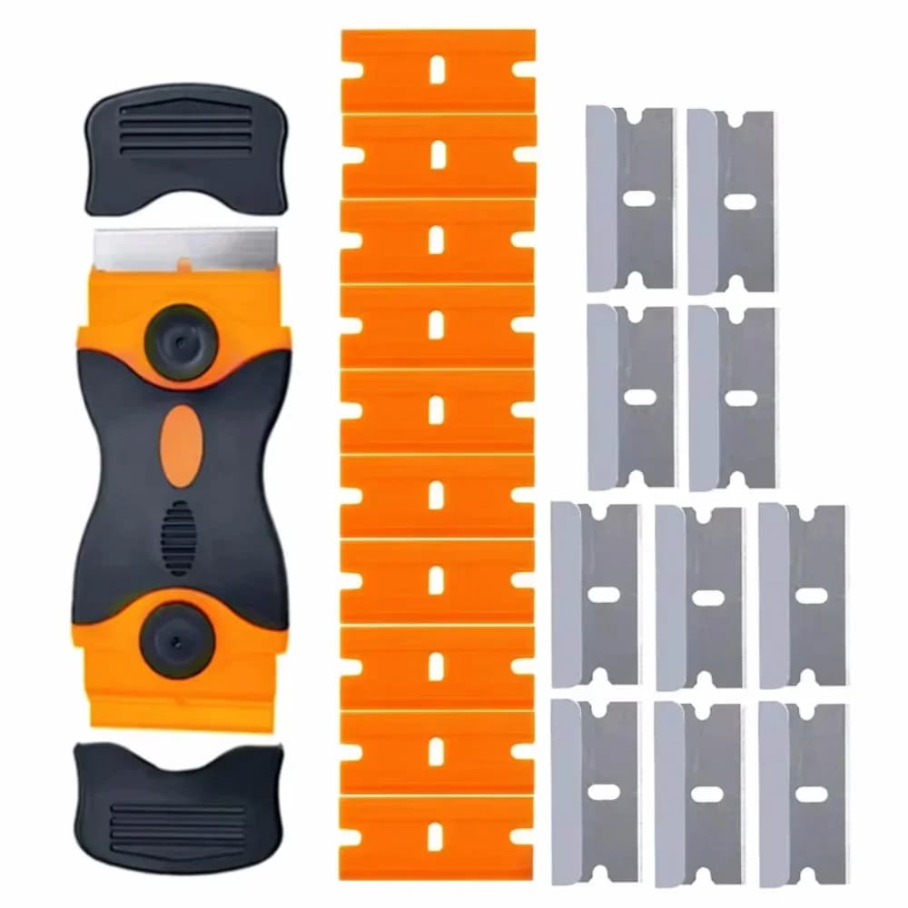 Double Edged Scraping Tool with 20 Replacement Blades
