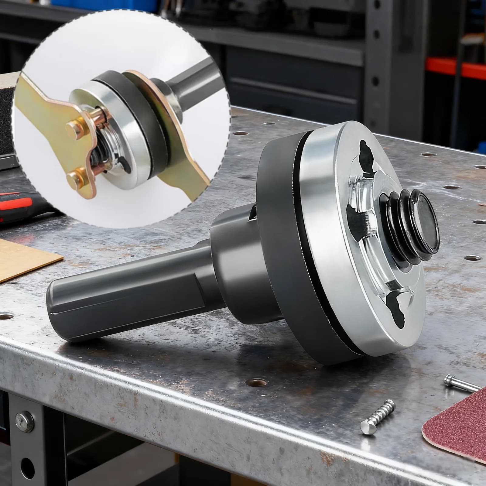 Universal Drill Conversion Adapter for Polishing Wheels