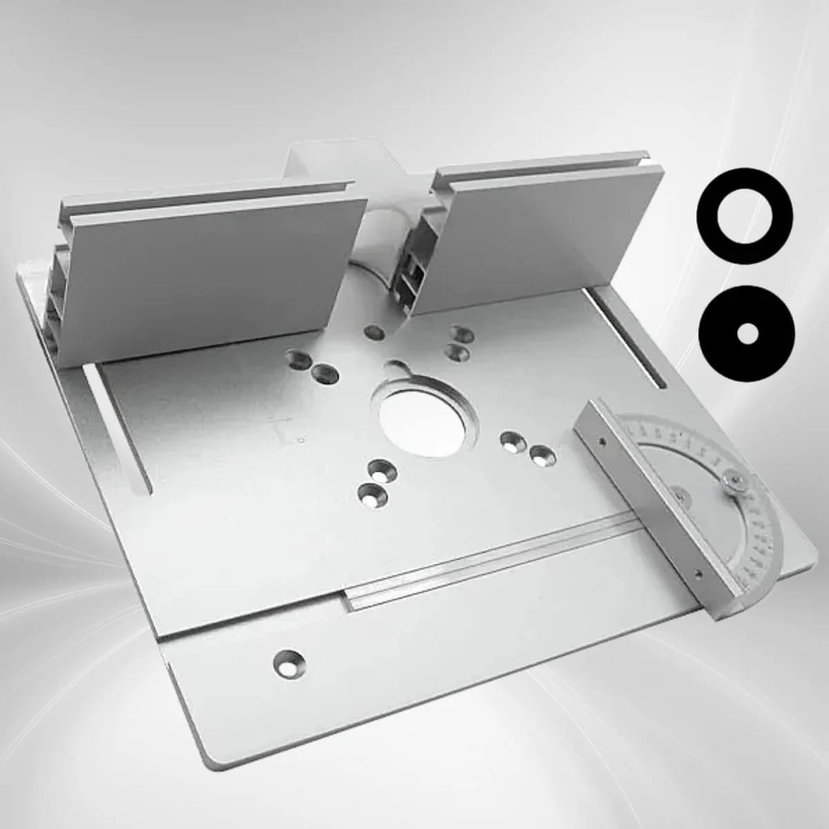 Aluminum Router Table Insert Plate with Fence