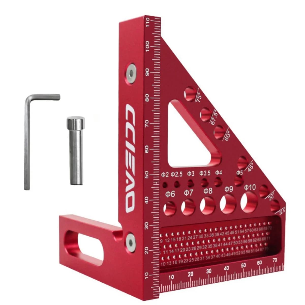 3D Multi-Angle Measuring Ruler, Metric and Imperial