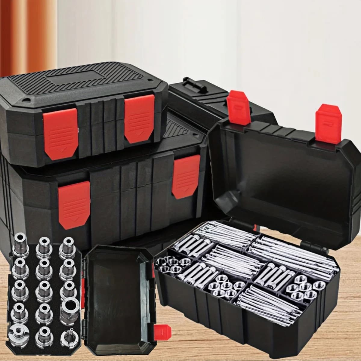 Small Plastic Hardware Storage Box for Tools and Accessories