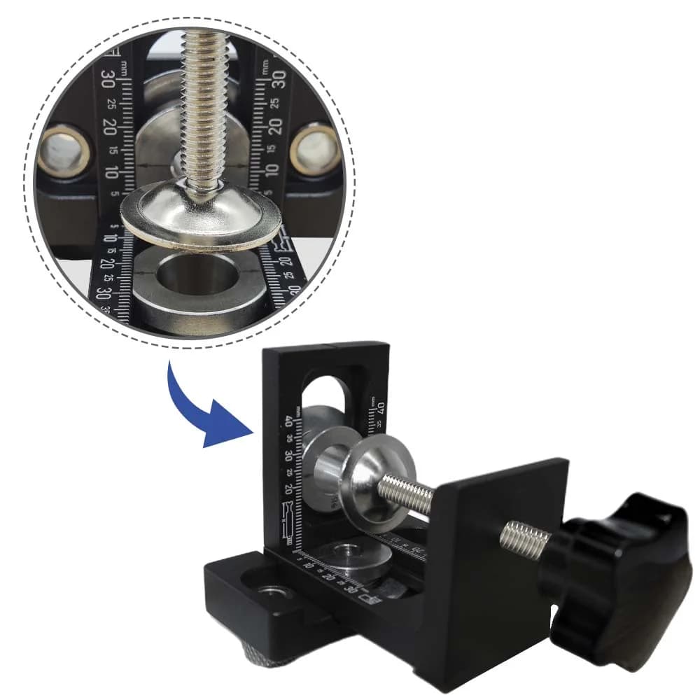 3-in-1 Adjustable Woodworking Drilling Guide and Doweling Jig