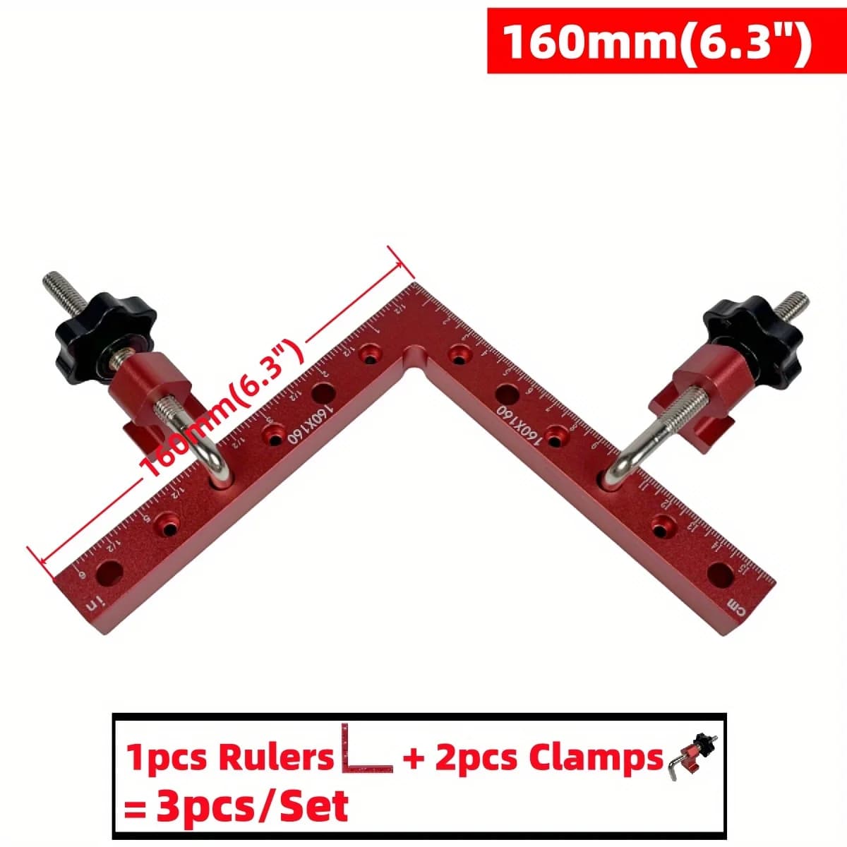 90-Degree Right Angle Corner Clamps for Woodworking