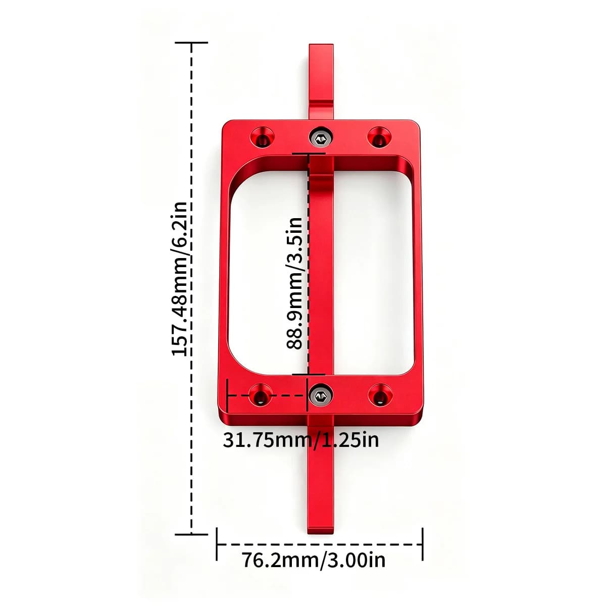 3.5 Inch Aluminum Door Hinge Mortising Jig