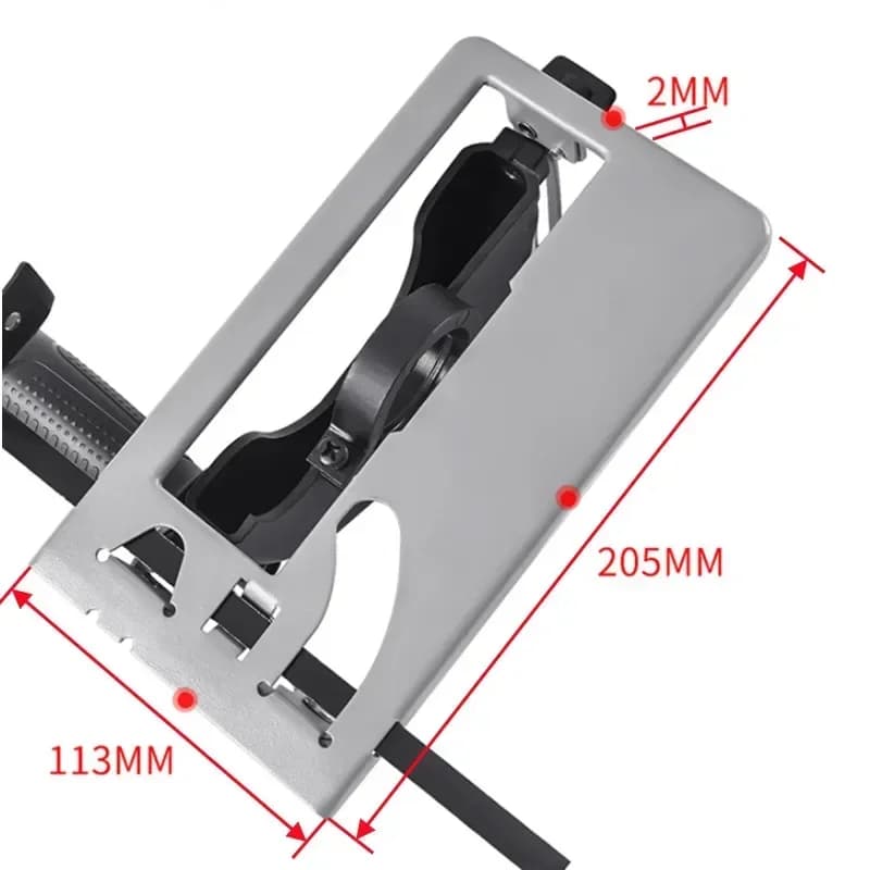 Angle Grinder Slotting Base with 45-Degree Cutting Brace