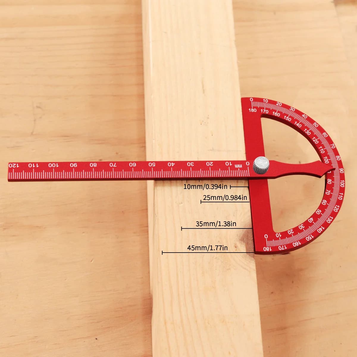 Aluminum Alloy Multifunctional Protractor Angle Ruler