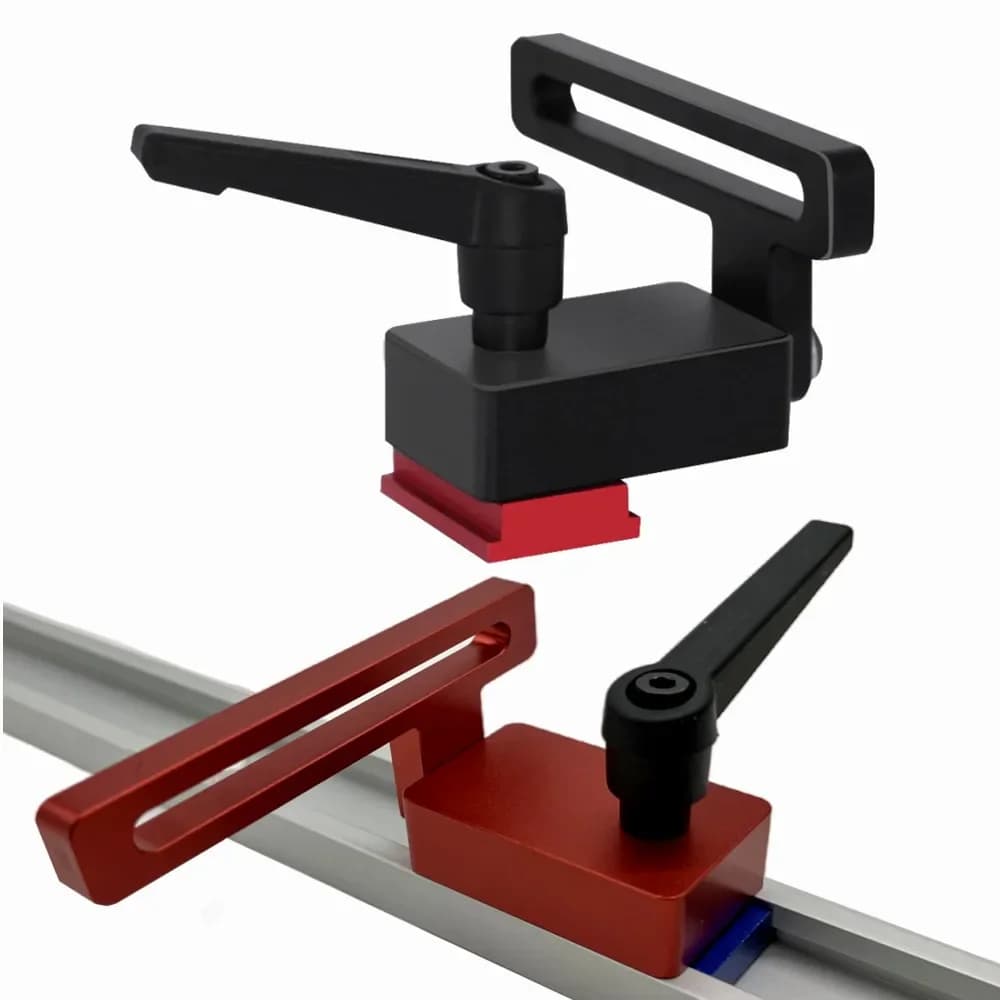 Aluminum Miter Track Stop Block with Lock