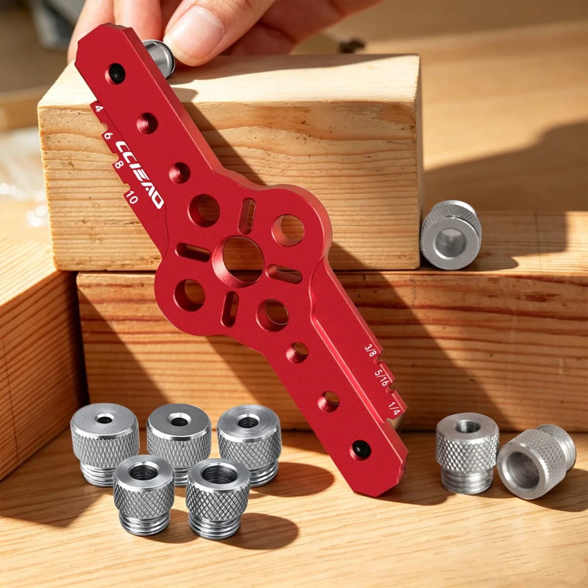 Adjustable Aluminum Center Punch and Scribing Guide