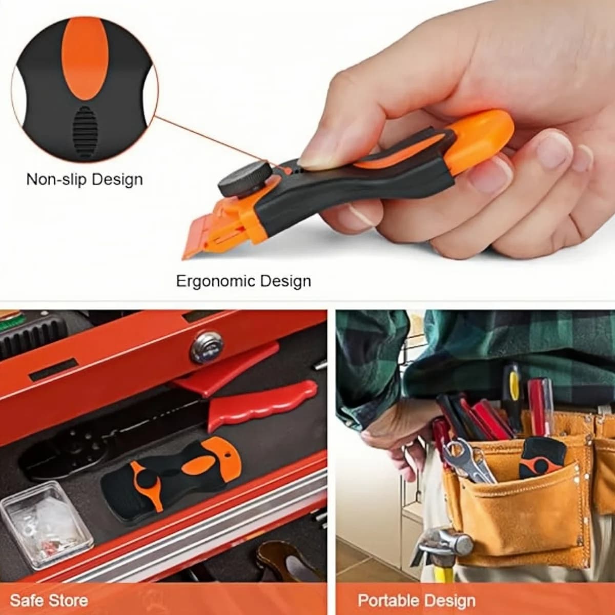 Double Edged Scraping Tool with 20 Replacement Blades