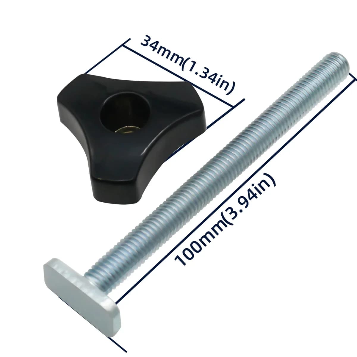T-Track Bolts and Knob Kit for Woodworking Jigs