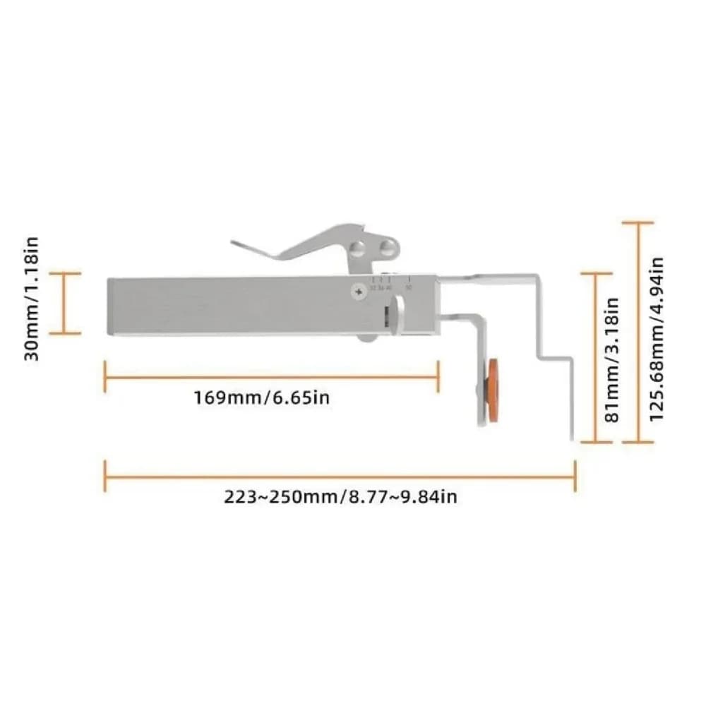 Adjustable One-Touch Drawer Front Fixing Clamp
