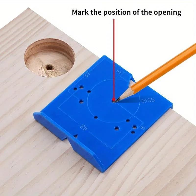 Cabinet Hinge Drilling Locator Template, 35/40mm