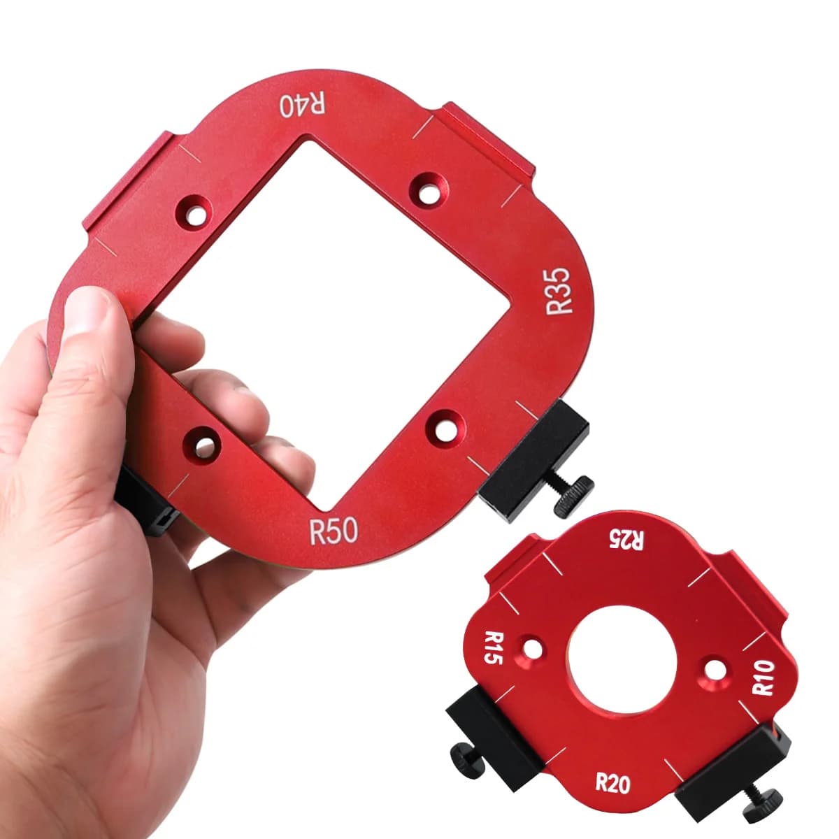 4-in-1 Arc Angle Positioning Template for Router Corners