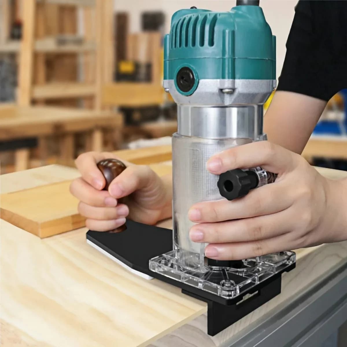 Precision Transparent Router Base Plunge Kit
