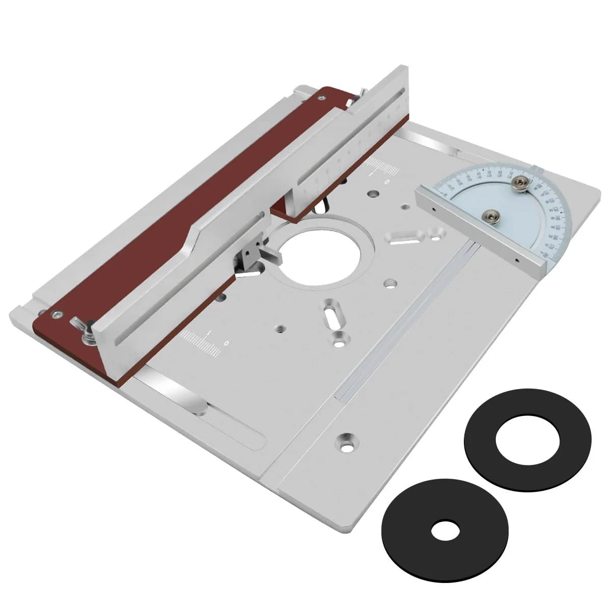 Aluminum Router Table Insert Plate with Tenoning Fence