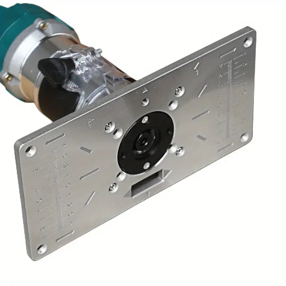 Aluminum Router Table Insert Plate with Rings