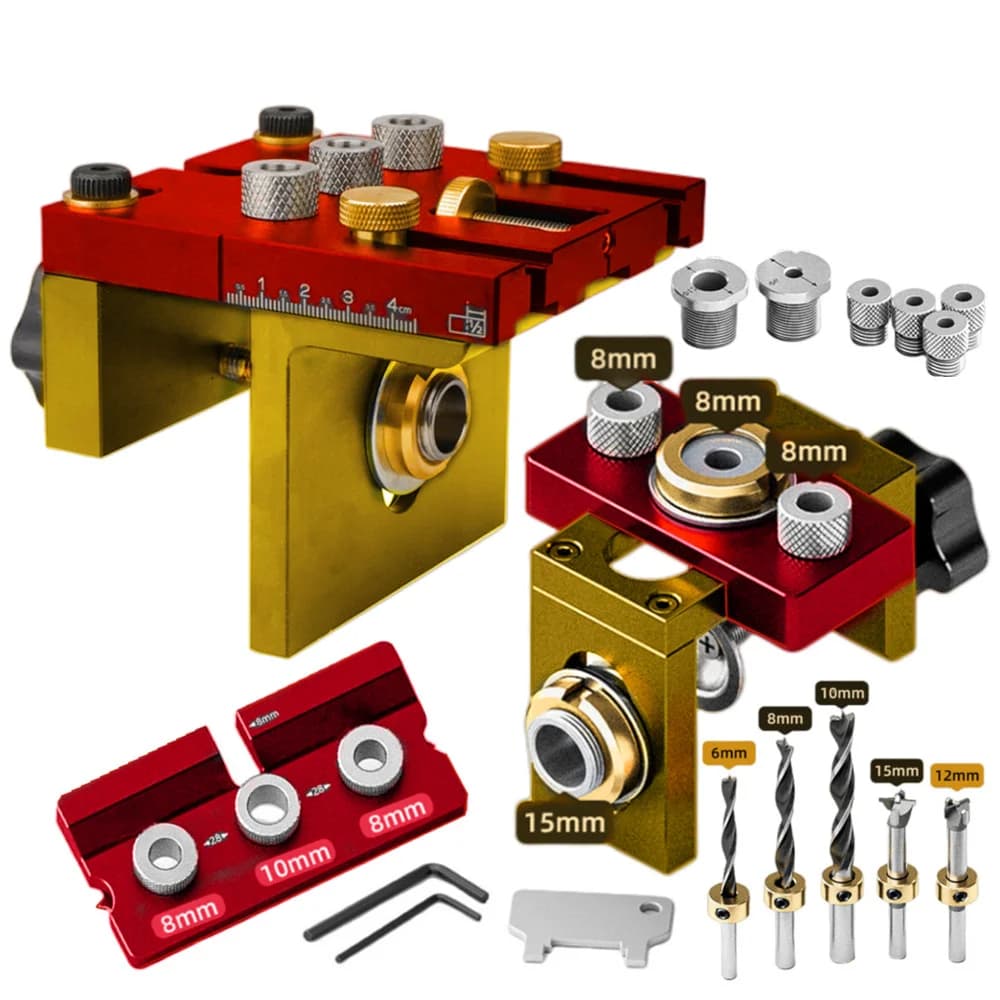 3-in-1 Adjustable Dowelling and Pocket Hole Jig