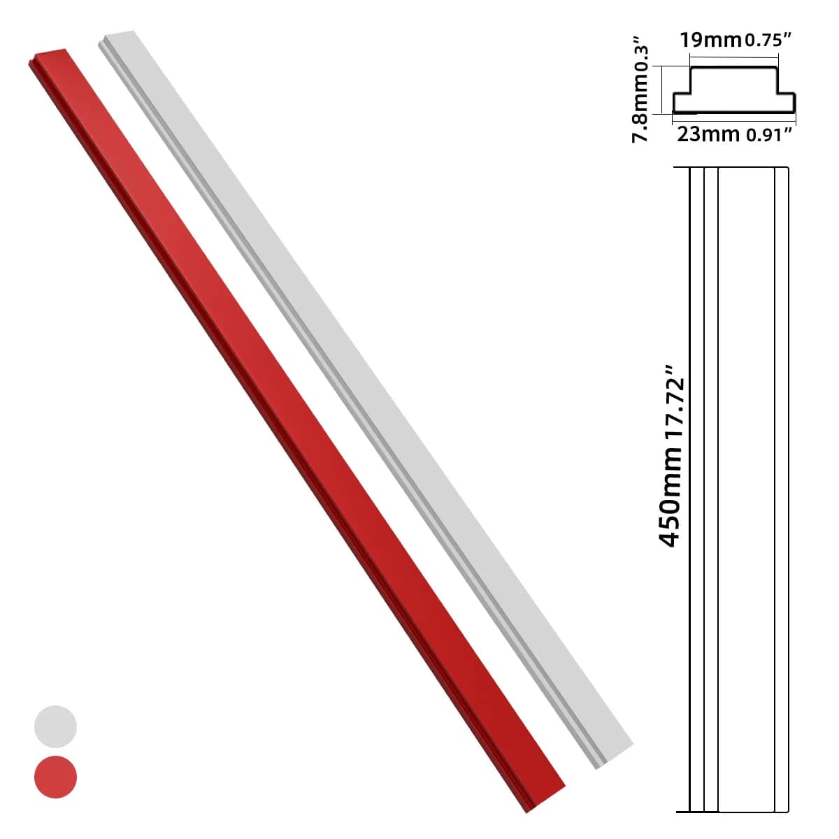 Aluminum T-Slot Miter Track Slider with Screws