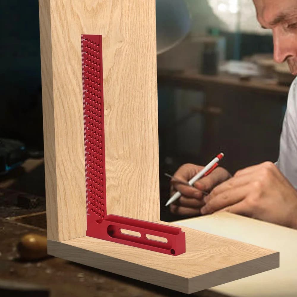 Precision Aluminum T-Type Cross Calibration Ruler